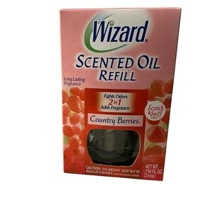 Vtg 2000 Air Wick Wizard Scented Oil Refill Country Berries Fragrance Freshener